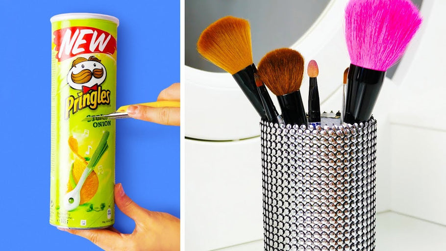 USEFUL STORAGE HACKS You have so many makeup and makeup tools but you don't want to spend tons of money on organizers or they just don't suit your ...