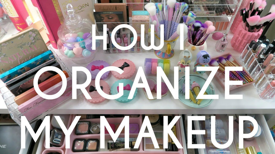 How I organize my makeup drawers