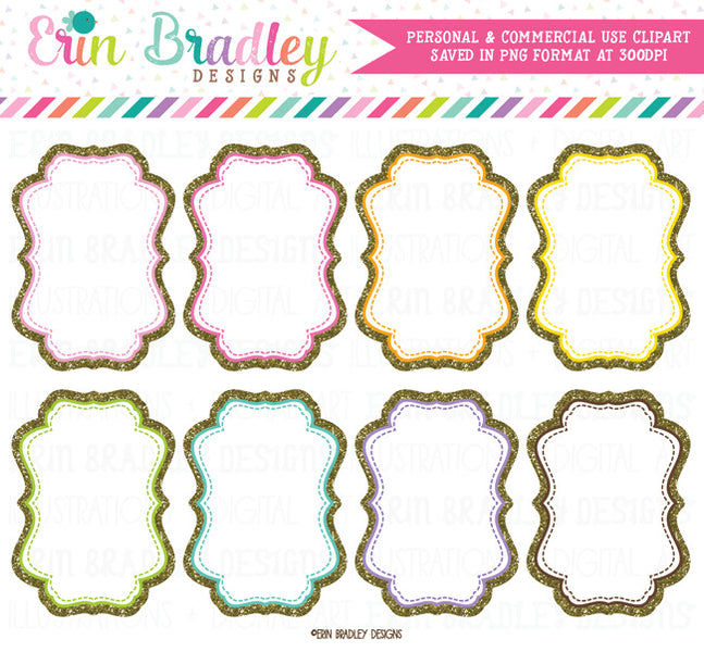 All Glitter Picture Frames