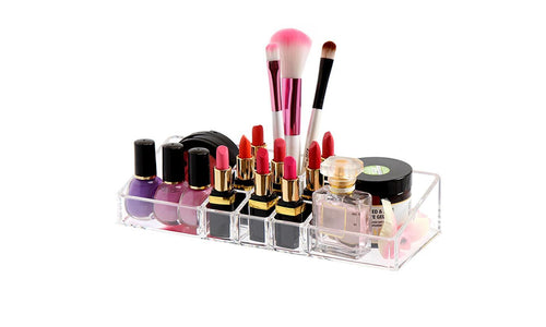 Crystal-clear design Transparent Cosmetic Organizer