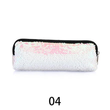 Load image into Gallery viewer, 1PC Colorful Mermaid Sequin Cosmetic Bag Handbags Makeup Organizer Case Women Glitter Paillettes Pouch Reversible Double Color