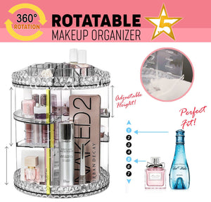 360° Rotatable Makeup Organizer
