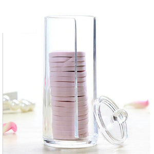 2 Types Acrylic Makeup cotton Pad and Cotton Swab Storage Box Makeup Organizer Cosmetic Holder Tool Accessories Wholesale