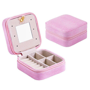 2017 Storage Box Earring Jewelry Box Makeup organizer Rangement maquillage Boite de rangement Portable Home decoration supplies