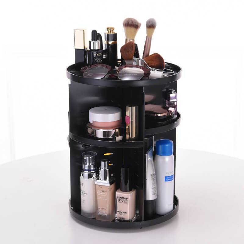 360-Degree Rotating Adjustable Makeup Organizer