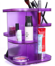 Load image into Gallery viewer, 360 Rotating Height Adjustable Cosmetic Stand Makeup Organizer Arcrylic