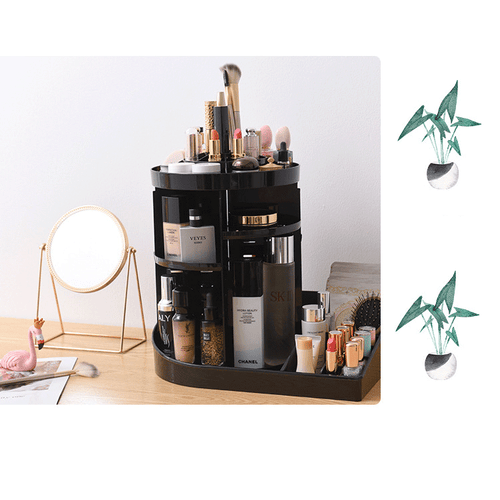 360 rotating cosmetic storage box