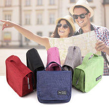 Load image into Gallery viewer, Waterproof Portable Cosmetic Storage Bag Travel Hanging Bag Makeup Organizer Case Pouch