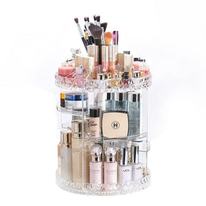 Diamond Makeup Organizer Adjustable Cosmetic Storage
