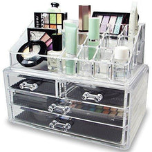 Load image into Gallery viewer, #COMS2915 Acrylic Makeup &amp; Jewelry Organizer Two Pieces Set