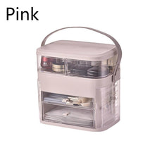 Load image into Gallery viewer, Waterproof Makeup Organizer Modern Jewelry and Cosmetic Storage Display Boxes with Handle