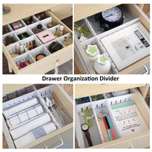 Load image into Gallery viewer, Order now e bayker drawer organizer drawer dividers diy arbitrary splicing sub grid household storage spacer finishing shelves for home tidy closet desk makeup socks underwear scarves 5 7x17 7in 5 pack