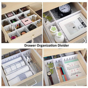 Order now e bayker drawer organizer drawer dividers diy arbitrary splicing sub grid household storage spacer finishing shelves for home tidy closet desk makeup socks underwear scarves 5 7x17 7in 5 pack