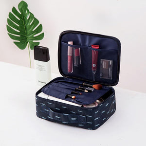 300D Oxford Mult-layer  Portable Travel Wash Cosmetic Bag