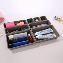 Load image into Gallery viewer, Plastic Desk Top Drawer Cosmetic Organizer Home Storage Box
