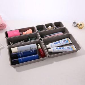 Plastic Desk Top Drawer Cosmetic Organizer Home Storage Box