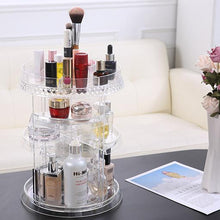 Load image into Gallery viewer, High Quality 360° Rotating Crystal Cosmetic Storage Box