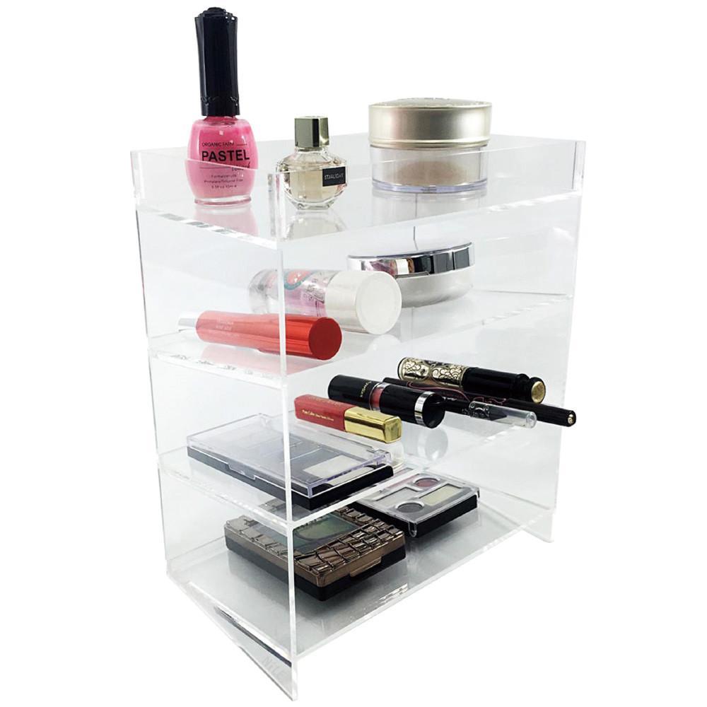 #COM0219 Acrylic 4-Shelf Makeup Organizer Cosmetic Palette Display