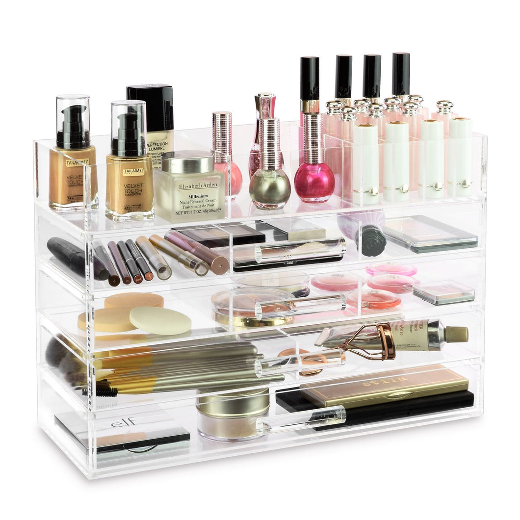 #COM076 Large Acrylic Makeup Organizer Storage Box