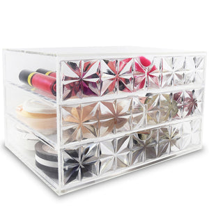 #COM653D Acrylic Makeup Organizer Cosmetic Case Makeup Brush Holder