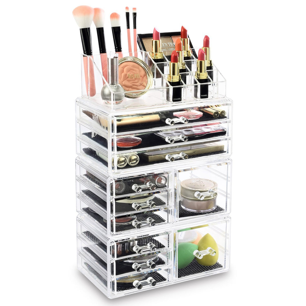 #COML4210 Makeup Organizer, Make up Organizers and Storage Box,Cosmetic Organizer Drawers, 4 Pcs Set
