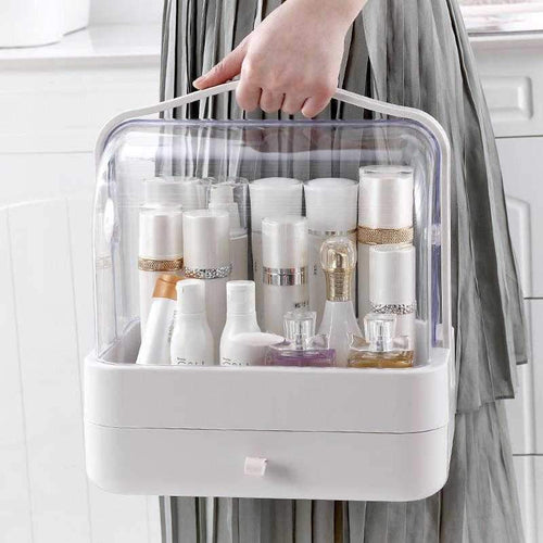 Waterproof Dustproof Makeup Organizer Large Cosmetic and Jewelry Storage