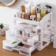 Load image into Gallery viewer, Household Makeup Organizer Plastic Cosmetic Storage Jewelry Display Box with Drawer