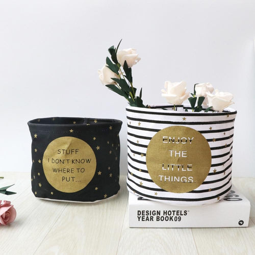 New waterproof cotton and linen desktop makeup organizer