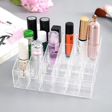 Load image into Gallery viewer, 24 Grid Lipstick Holder Acrylic Makeup Organizer Storage Box
