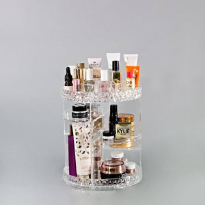 Makeup Organizer 360-Degree Rotating Cosmetic Storage Box