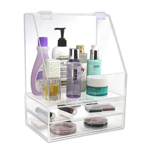 #COM060 Premium Acrylic Makeup Organizer Case