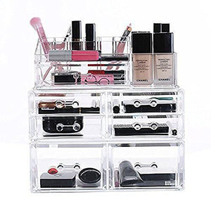 #COMS3566 Stackable Acrylic Makeup Storage Organizer 3 Pieces Set