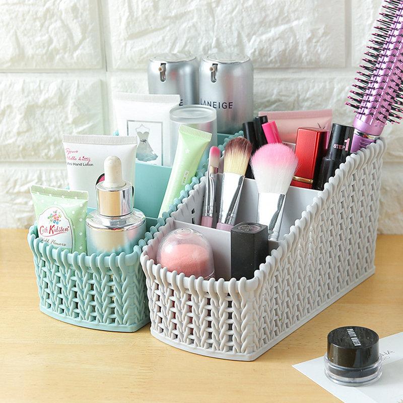 Cosmetic Storage Basket Office Kitchen Desktop Storage Consolidation Box