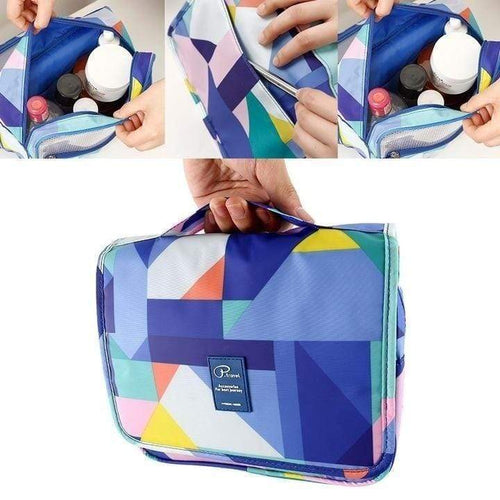 Geometric Travel Toiletry Bags