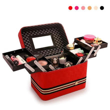 Load image into Gallery viewer, Portable 3 Layer Fold Makeup Organizer