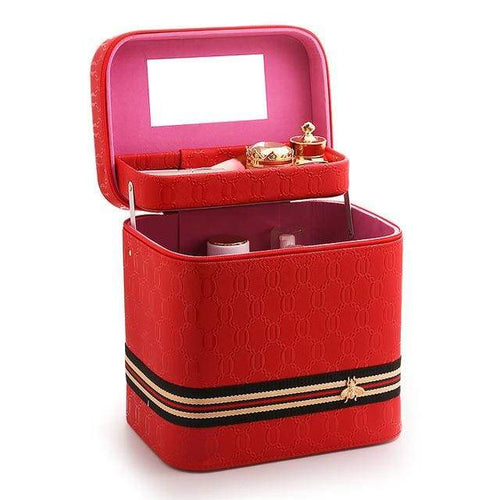 Portable 3 Layer Fold Makeup Organizer