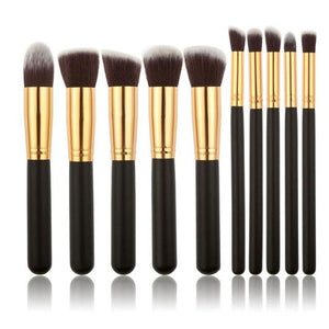 10 Pcs Makeup Brushes set  Makeup Organizer blush Blending Eyebrow eyeshadow brush kabuki foundation Brush Cleaner maquillaje