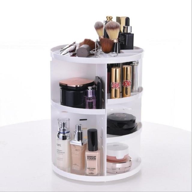 360-degree Rotating Makeup Organizer Box