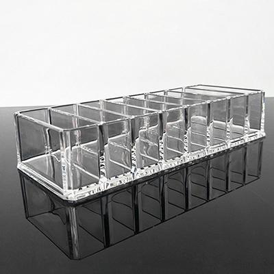 Msjo Storage Boxes  Acrylic Makeup Box 16 Lattice  Jewelry Makeup Organizer Storage Box Lipstick Cosmetic   Make  Up  Organizers