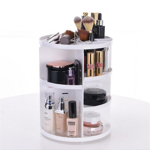 360 DEGREE ROTATING ADJUSTABLE COSMETICS MAKEUP ORGANIZER