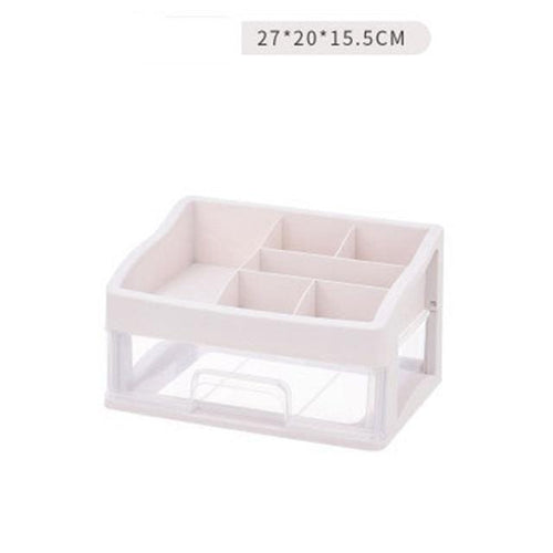 Pastel Color Plastic Makeup Organizer Cosmetic Drawer Crafts Storage